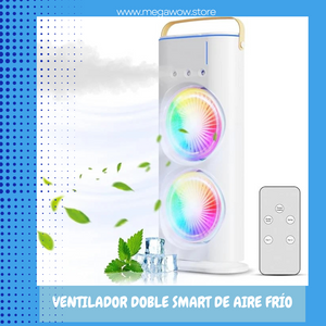 VENTILADOR DOBLE SMART DE AIRE FRÍO